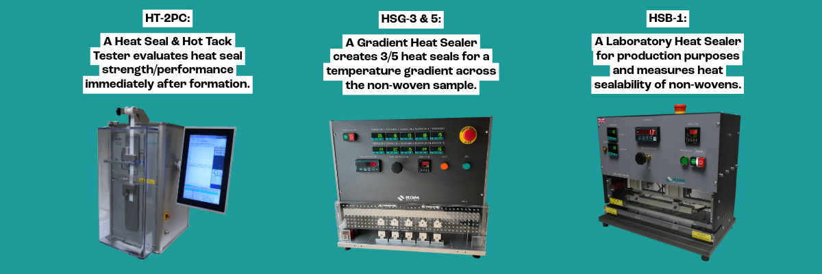Heat seal and hot tack testing for non-wovens